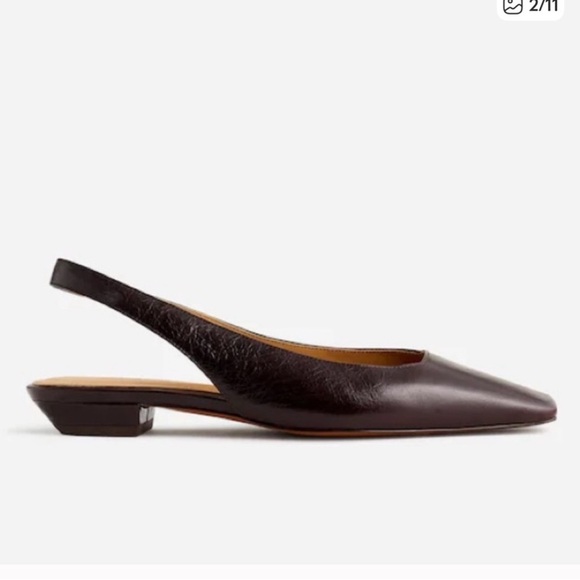 Madewell Dark Brown Slingback Flats - Picture 2 of 8
